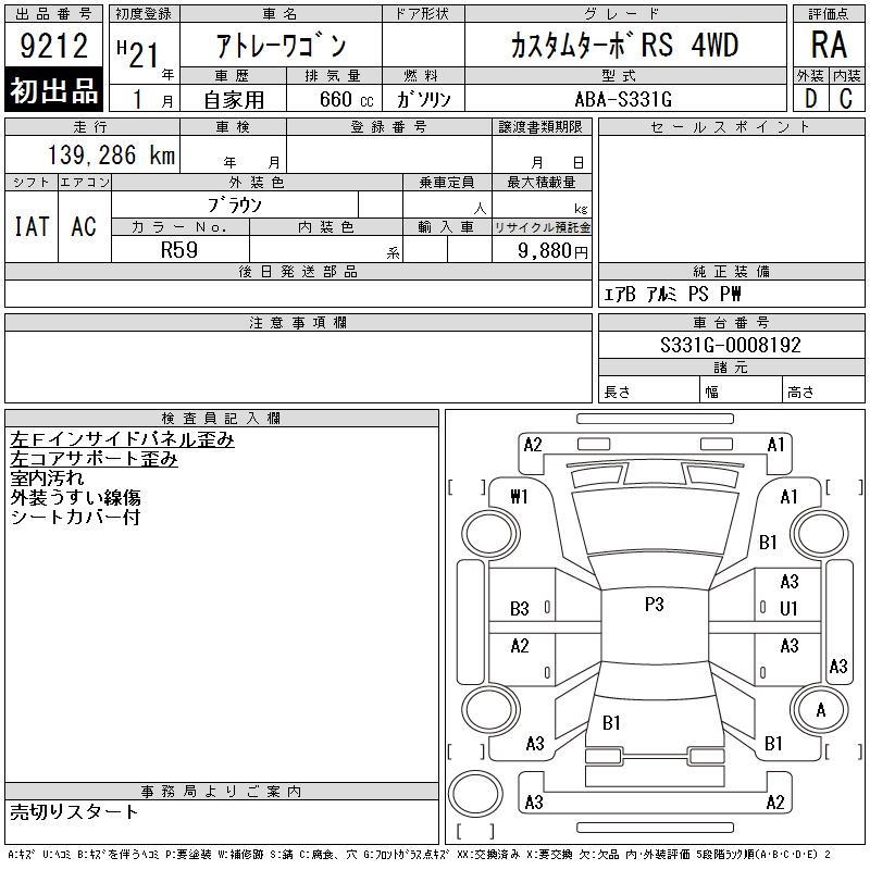 DAIHATSU ATRAI WAGON