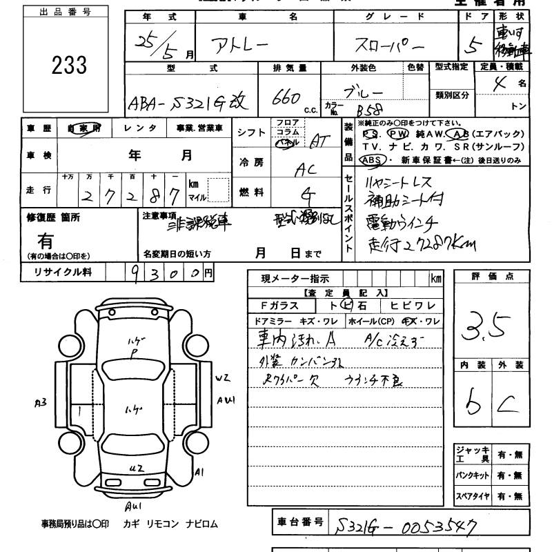 DAIHATSU ATRAI WAGON