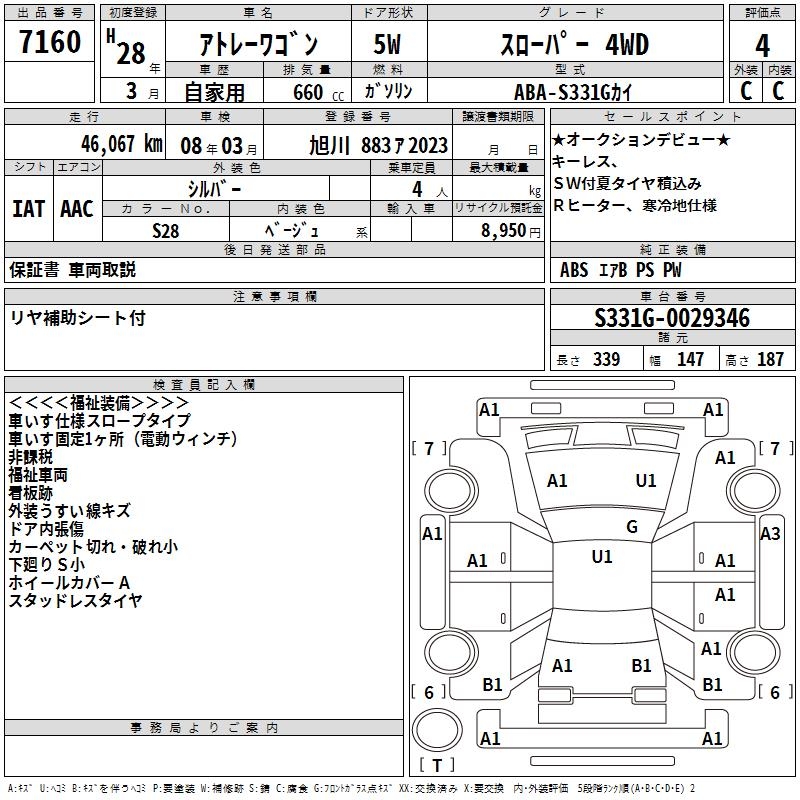 DAIHATSU ATRAI WAGON