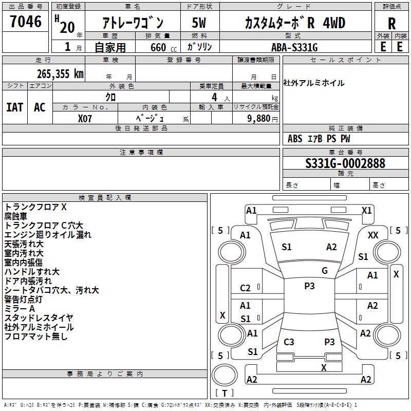 DAIHATSU ATRAI WAGON
