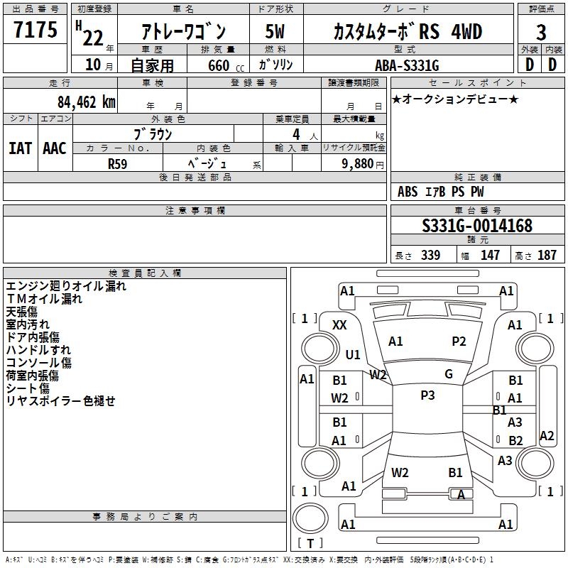 DAIHATSU ATRAI WAGON