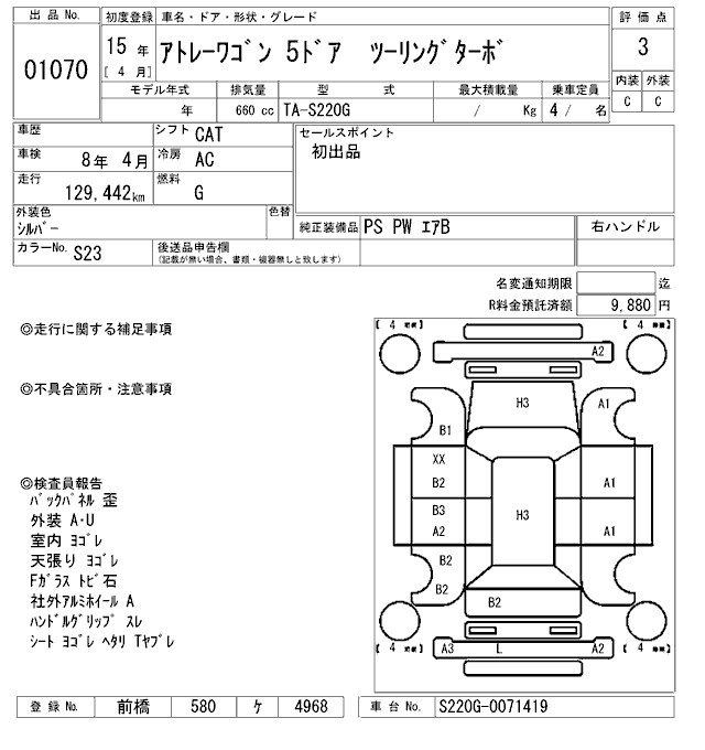 DAIHATSU ATRAI WAGON