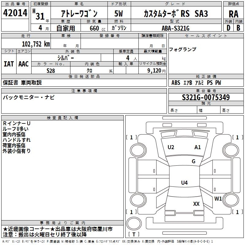 DAIHATSU ATRAI WAGON