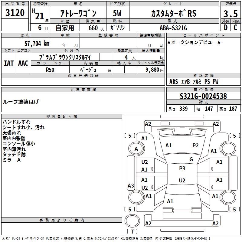 DAIHATSU ATRAI WAGON