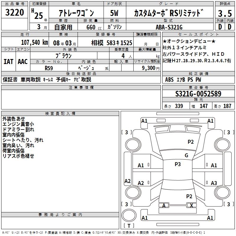 DAIHATSU ATRAI WAGON
