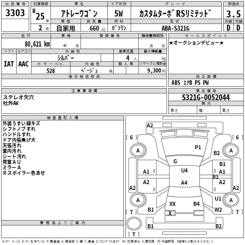 DAIHATSU ATRAI WAGON