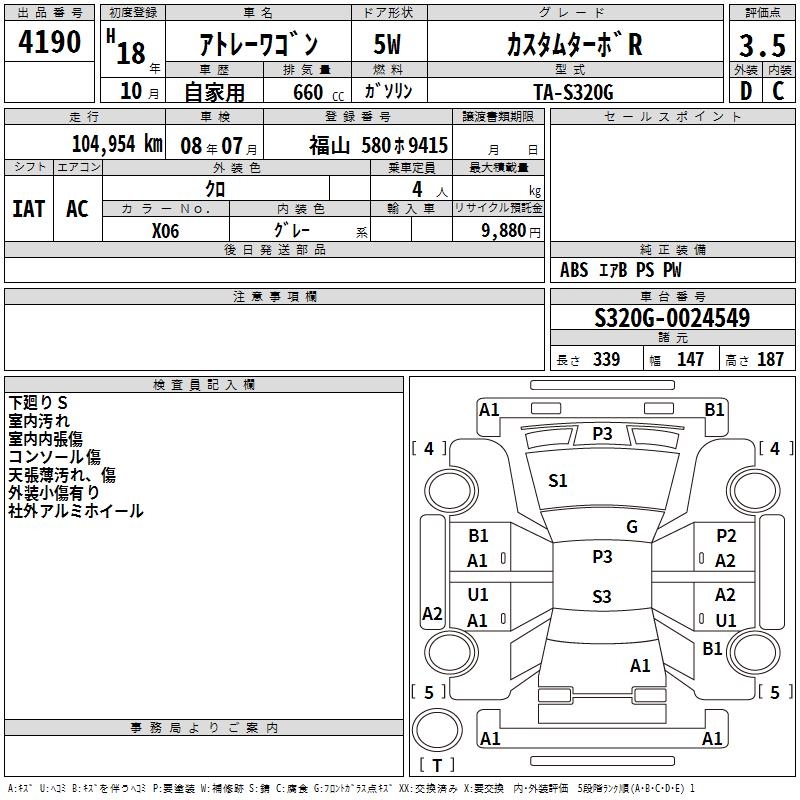 DAIHATSU ATRAI WAGON