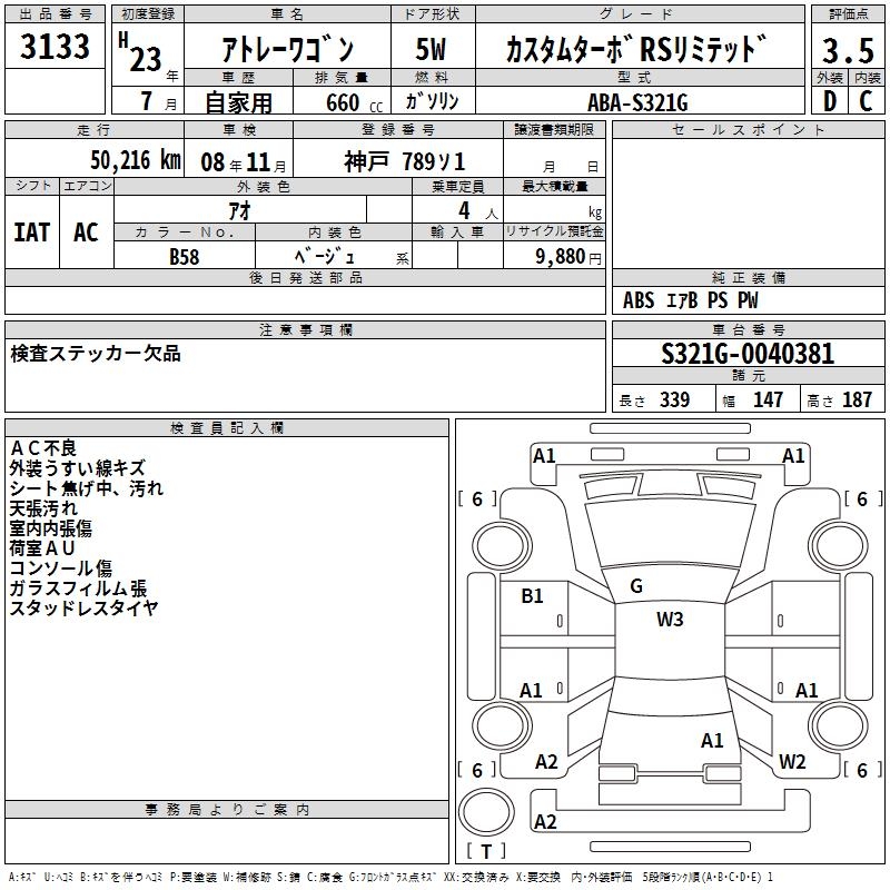 DAIHATSU ATRAI WAGON