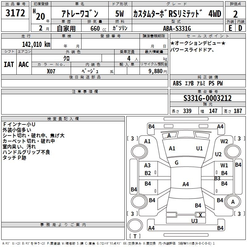 DAIHATSU ATRAI WAGON