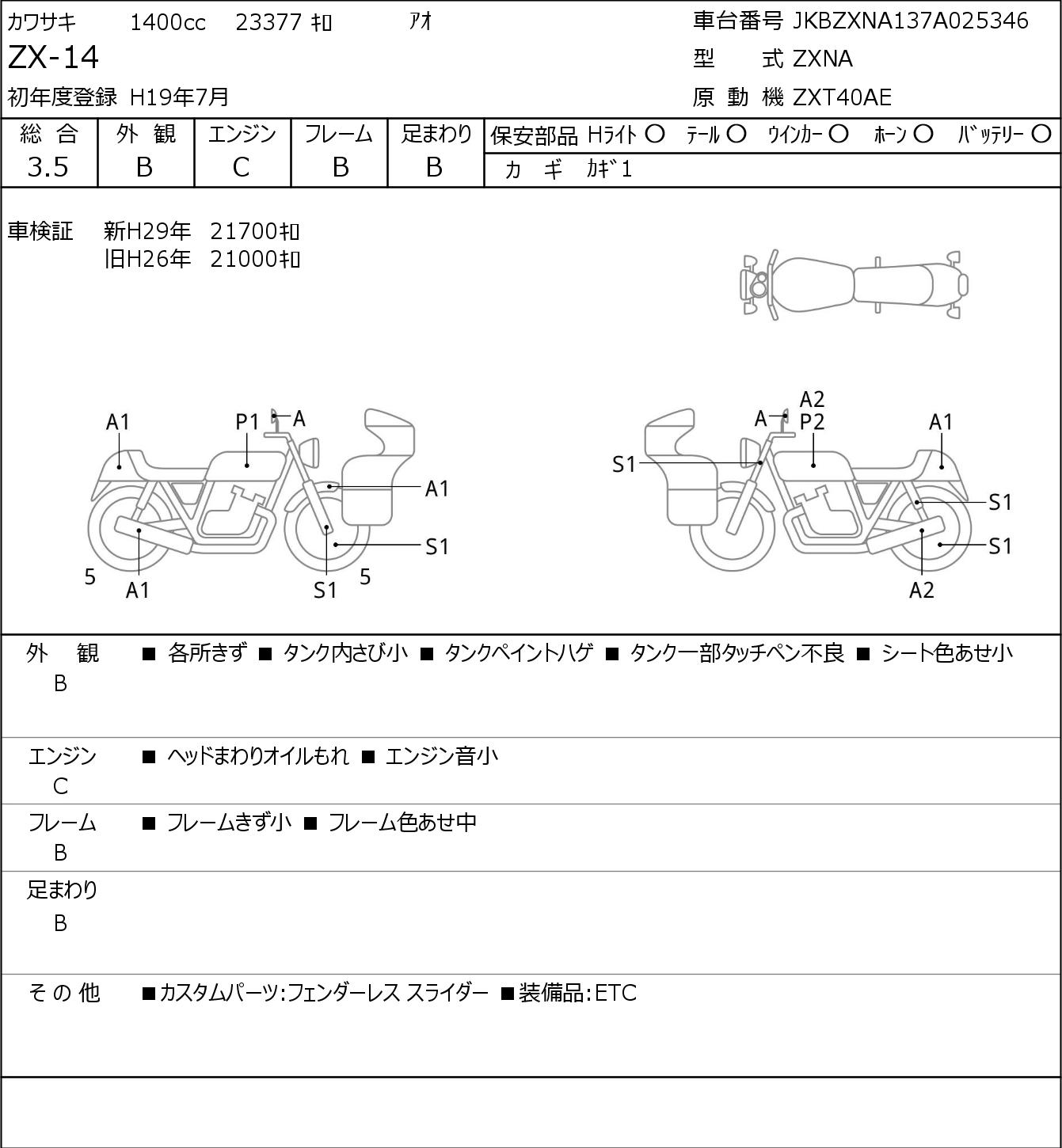 Kawasaki NINJA ZX-14 ZXNA - купить недорого