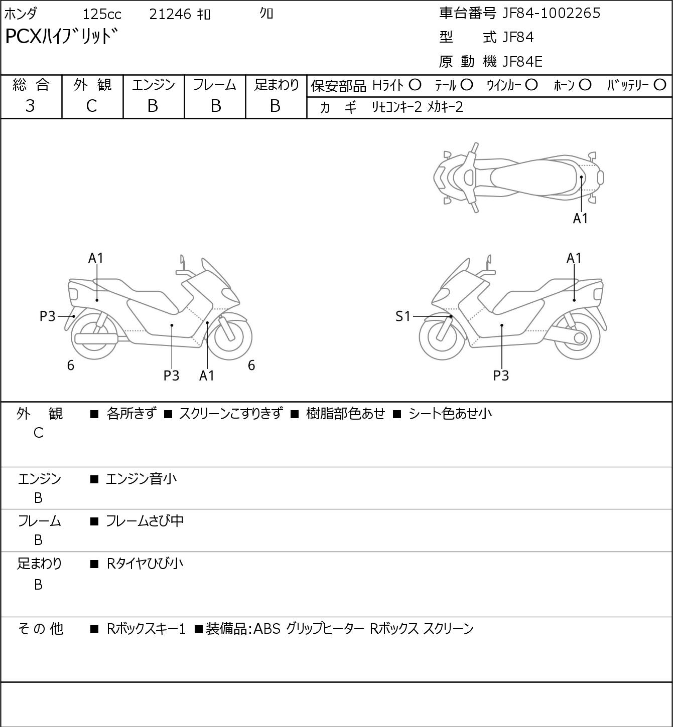 Honda PCX HYBRID JF84 г. 21246