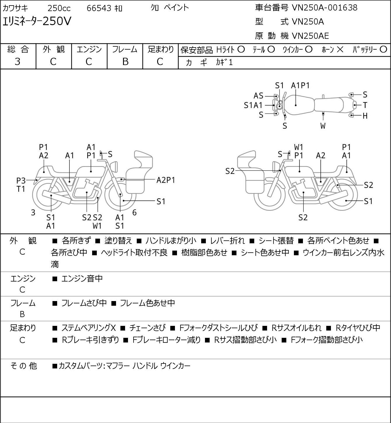Kawasaki ELIMINATOR 250 VN250A - купить недорого