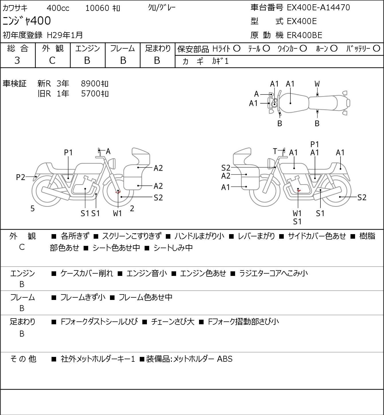 Kawasaki NINJA 400 EX400E - купить недорого