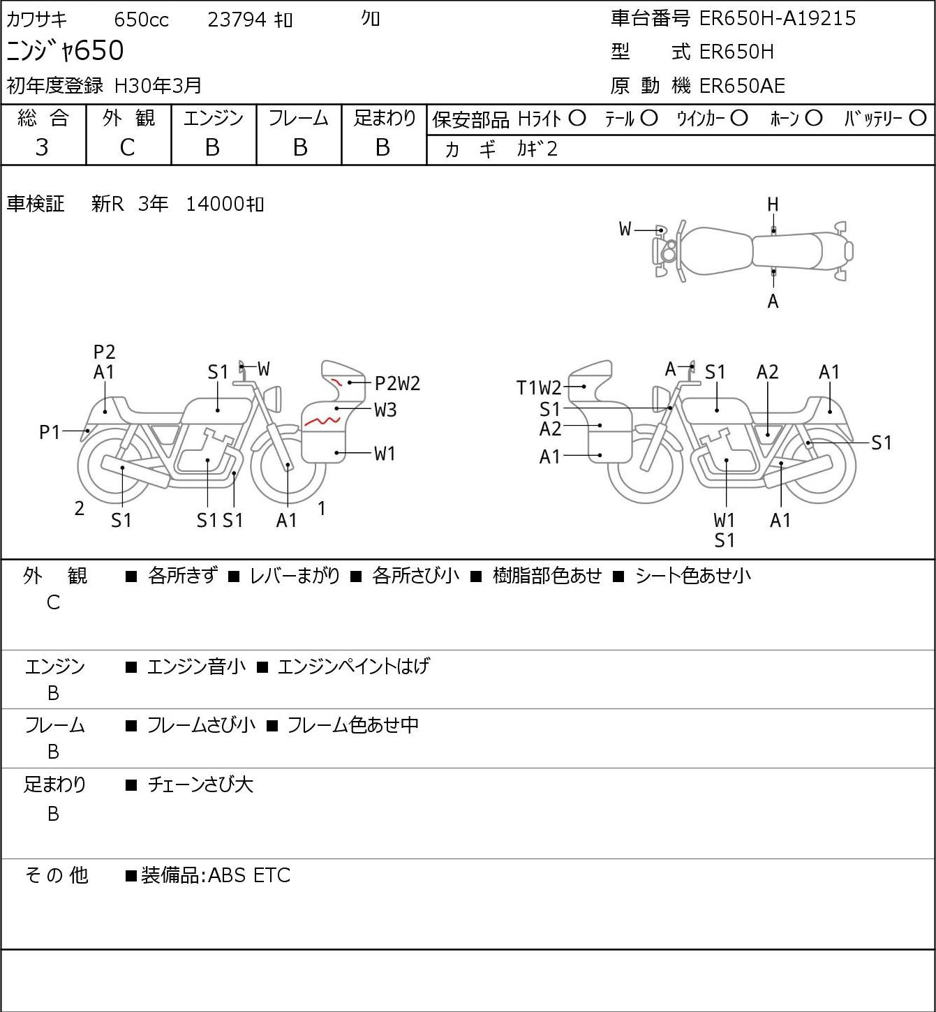 Kawasaki NINJA 650 ER650H 2018г. 23794
