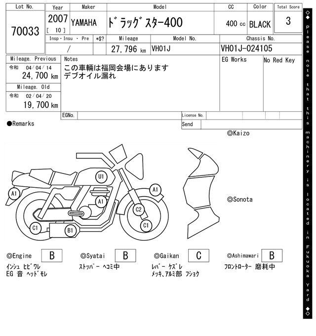 Yamaha DRAG STAR 400 CLASSIC  - купить недорого